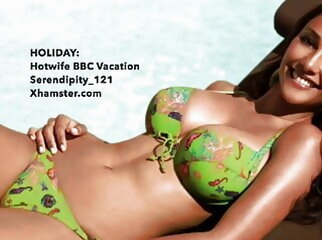 HOLIDAY - hotwife BBC vacation (captions, story, cuckold) hardcore public nudity interracial